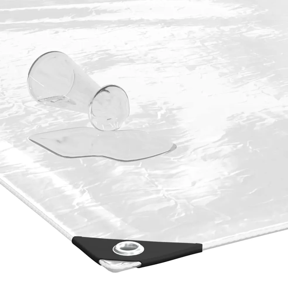 vidaXL Plantenafdekking met zeilringen 1x3 m PVC