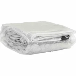 vidaXL Plantenafdekking met zeilringen 1x3 m PVC