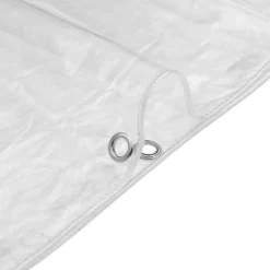 vidaXL Plantenafdekking met zeilringen 1x3 m PVC