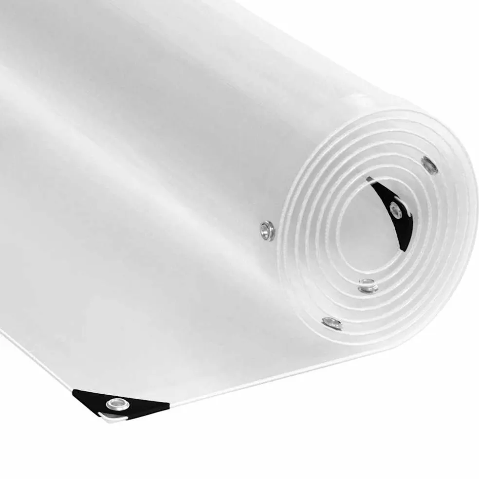 vidaXL Plantenafdekking met zeilringen 1x3 m PVC
