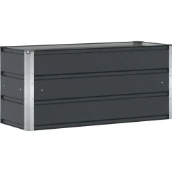 vidaXL Plantenbak Antraciet 100 x 40 x 45 cm Staal