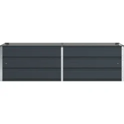 vidaXL Plantenbak Antraciet 160 x 80 x 45 cm Staal