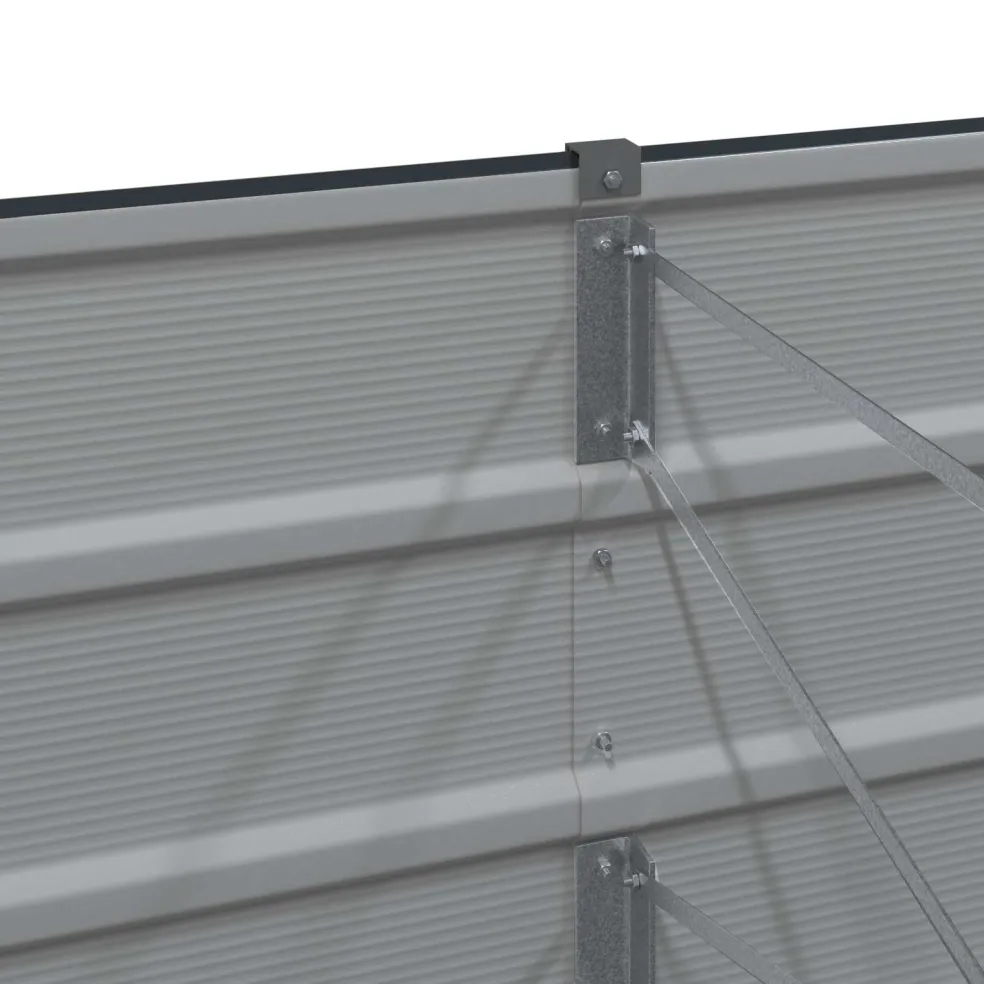 vidaXL Plantenbak Antraciet 160 x 80 x 45 cm Staal