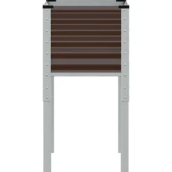 vidaXL Plantenbak Bruin 45x45x88 cm Staal