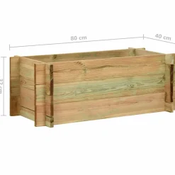 vidaXL Plantenbak 80 cm geïmpregneerd grenenhout