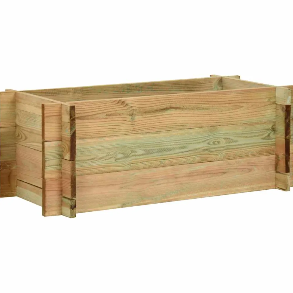 vidaXL Plantenbak 80 cm geïmpregneerd grenenhout