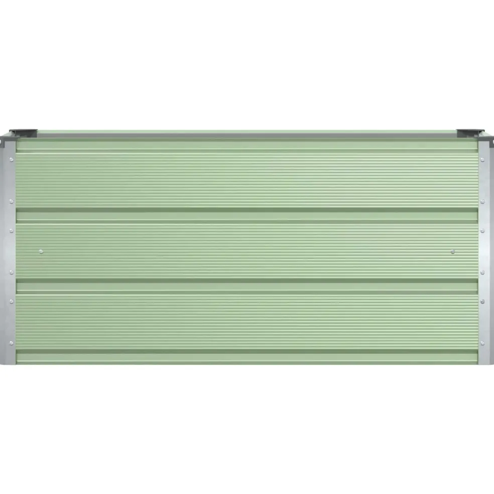 vidaXL Plantenbak Groen 100 x 40 x 45 cm Staal