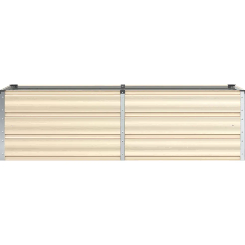vidaXL Plantenbak Ivoor 160 x 80 x 45 cm Staal