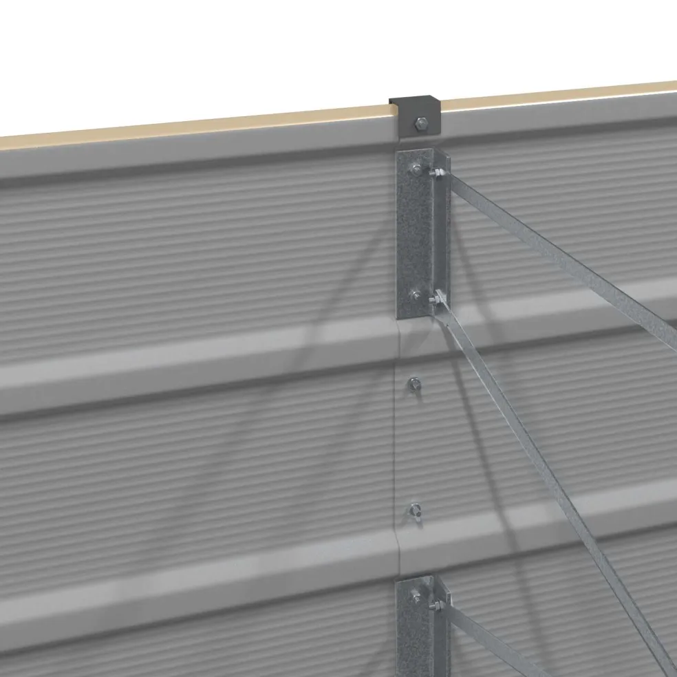 vidaXL Plantenbak Ivoor 160 x 80 x 45 cm Staal