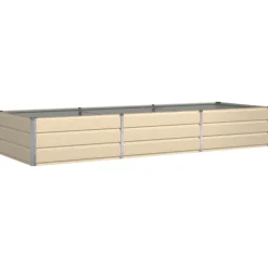 vidaXL Plantenbak Ivoor 290 x 100 x 45 cm Gegalvaniseerd staal