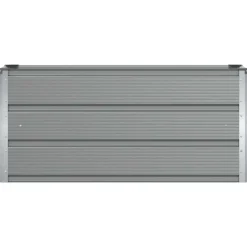 vidaXL Plantenbak Lichtgrijs 100 x 40 x 45 cm Staal