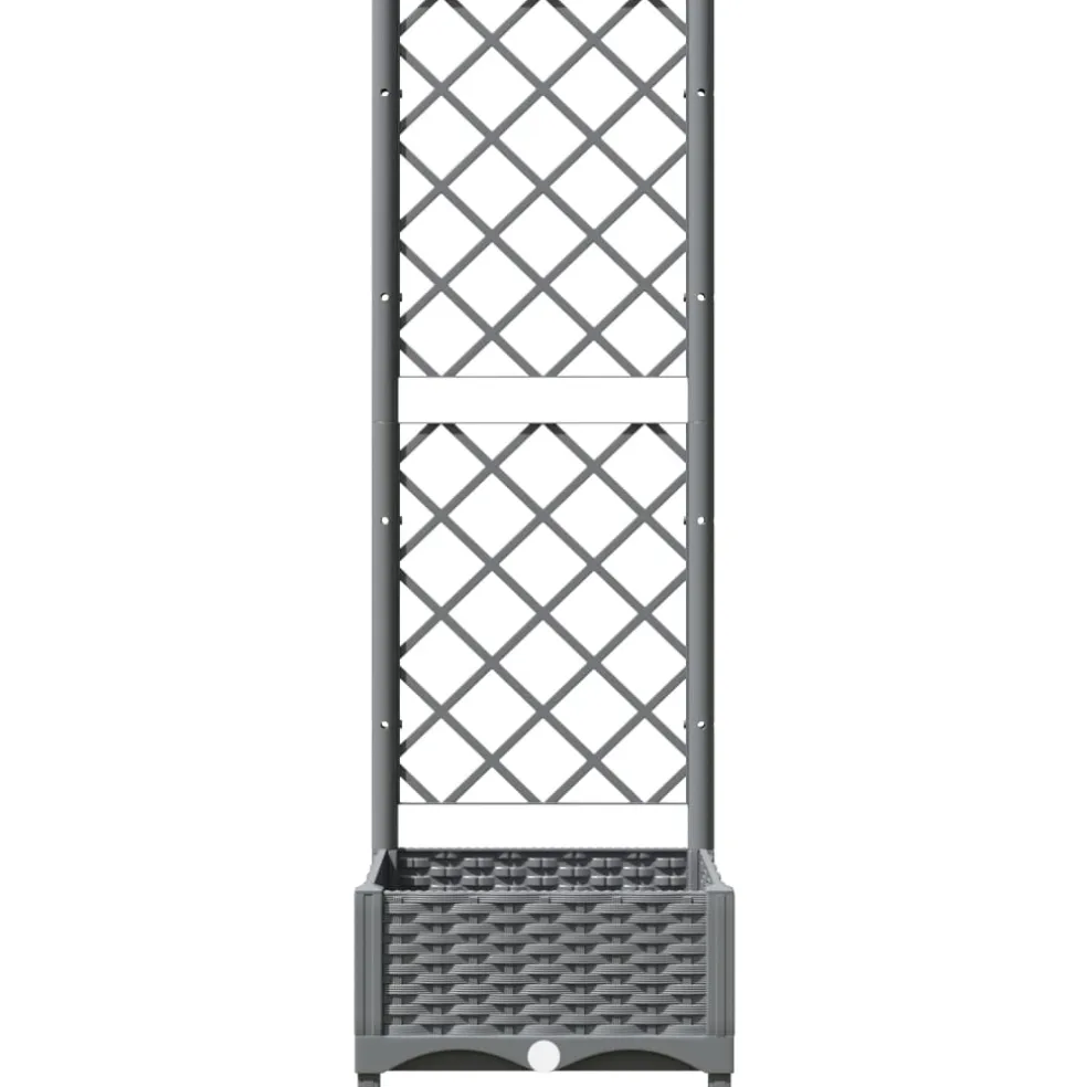 vidaXL Plantenbak Lichtgrijs 40 x 40 x 121,5 cm