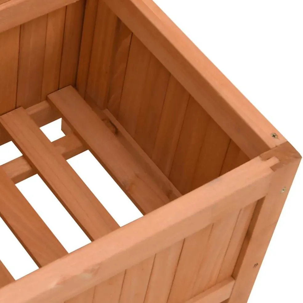 vidaXL Plantenbak met latwerk 40x30x135 cm massief vurenhout