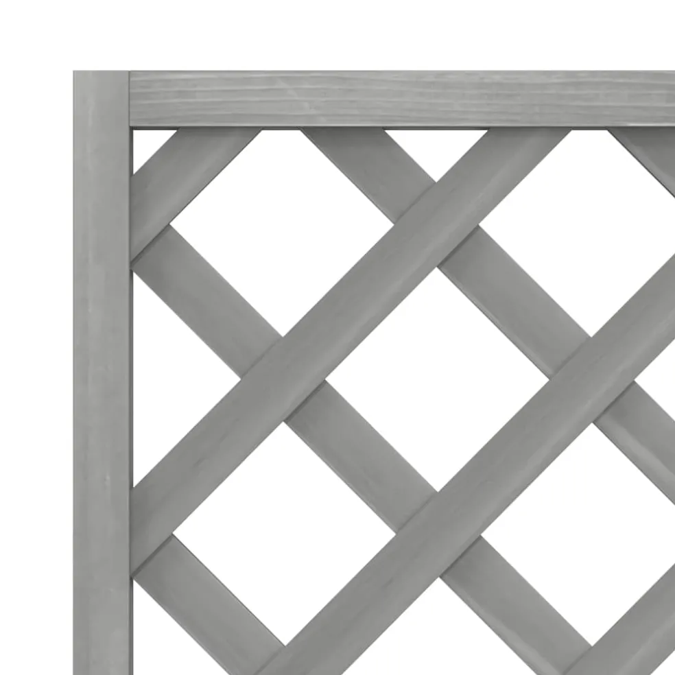vidaXL Plantenbak met latwerk 40x30x135 cm massief vurenhout