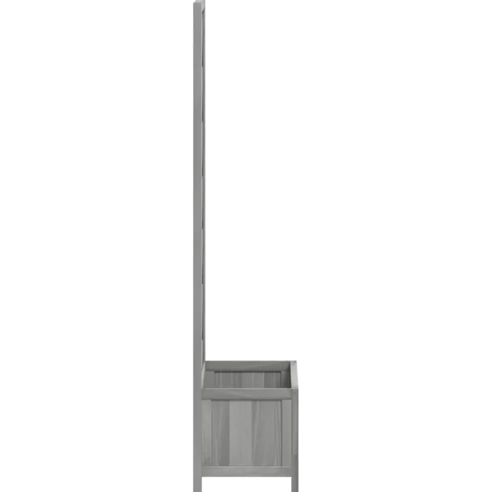 vidaXL Plantenbak met latwerk 40x30x135 cm massief vurenhout