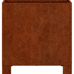 vidaXL Plantenbak met poten roestig 30x30x30 cm cortenstaal