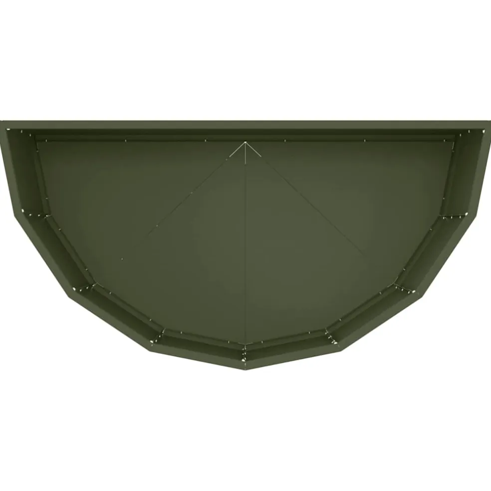 vidaXL Plantenbak Olijf Groen 90 x 45 x 35 cm Staal