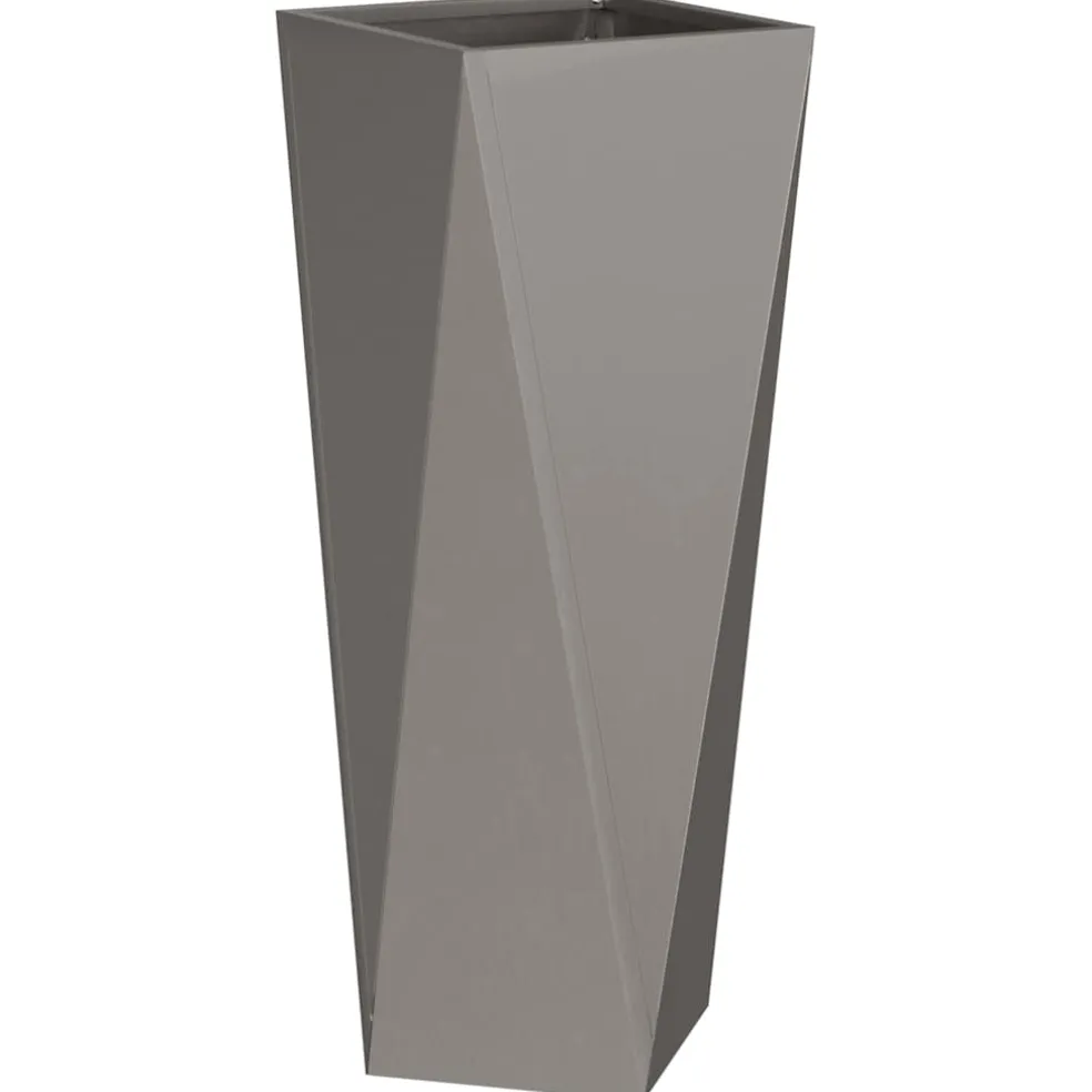 vidaXL Plantenbak Roestig 30 x 30 x 75 cm weervast staal