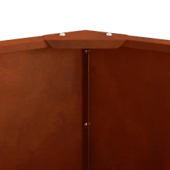 vidaXL Plantenbak Roestig 120 x 120 x 35 cm weervast staal