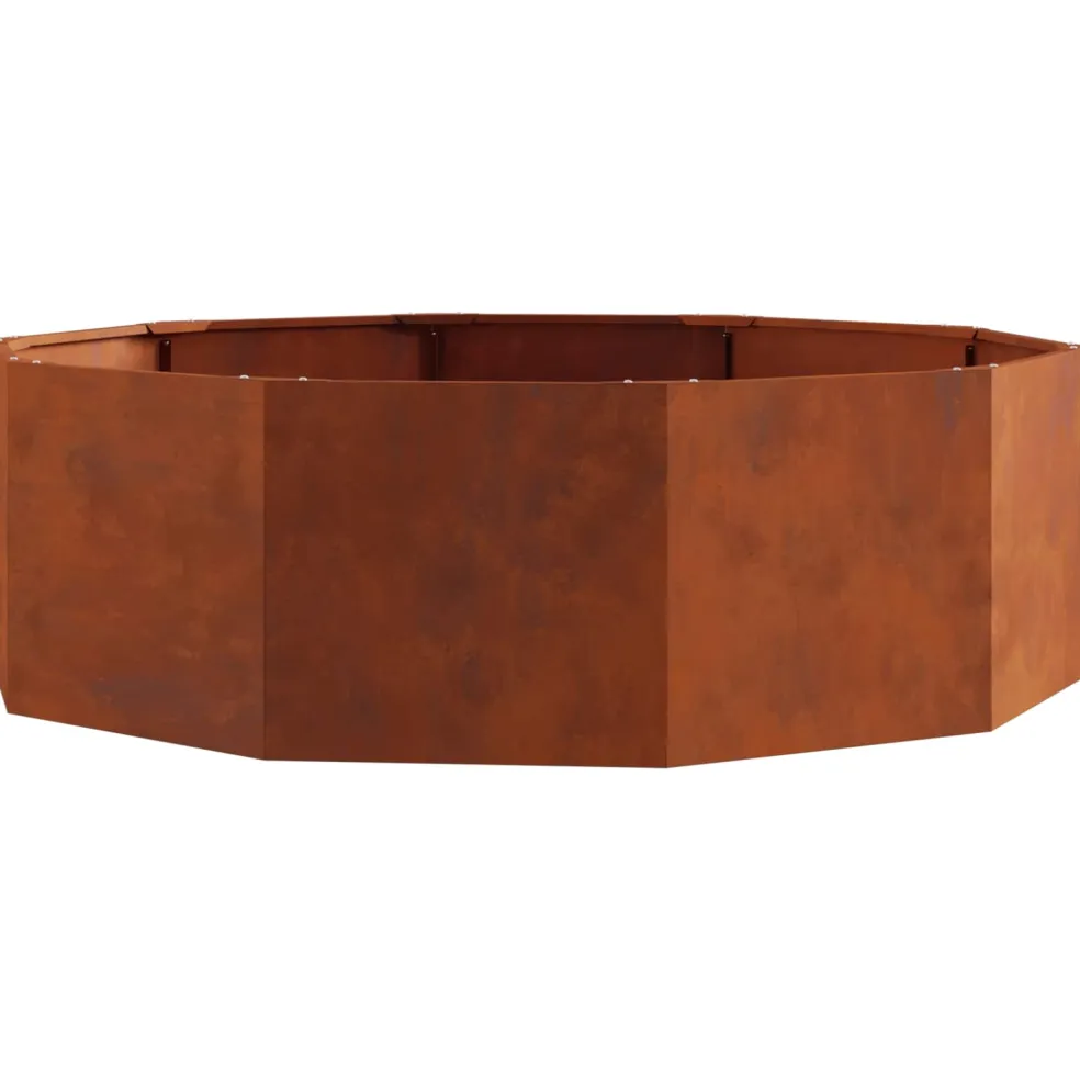 vidaXL Plantenbak Roestig 120 x 120 x 35 cm weervast staal