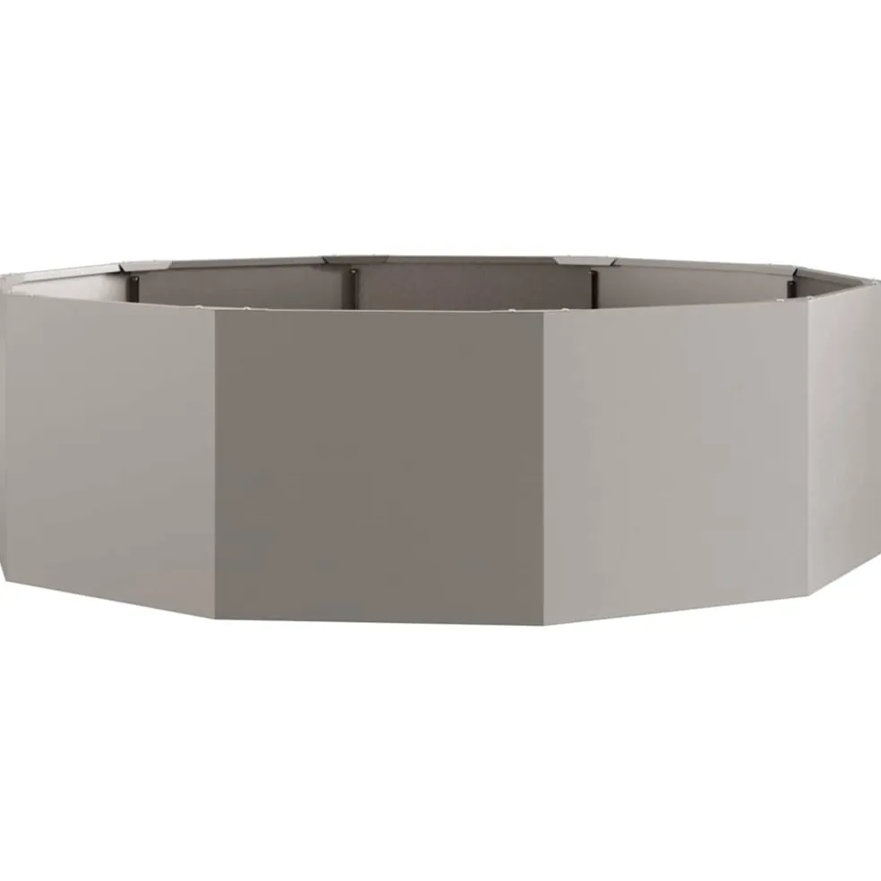 vidaXL Plantenbak Roestig 120 x 120 x 35 cm weervast staal