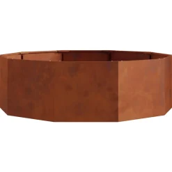 vidaXL Plantenbak Roestig 120 x 120 x 35 cm weervast staal