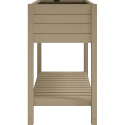 vidaXL Plantenbak verhoogd 110x45x79 cm polypropeen lichtbruin