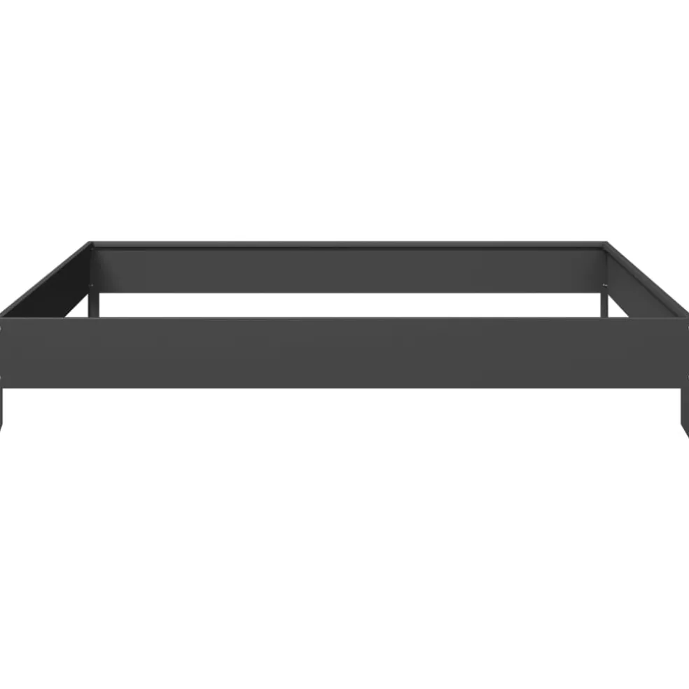vidaXL Plantenbak verhoogd 100x100x18,5 cm roestvrijstaal