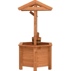 vidaXL Plantenbak wensput 40x40x84 cm vurenhout