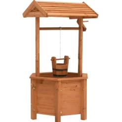 vidaXL Plantenbak wensput 40x40x84 cm vurenhout