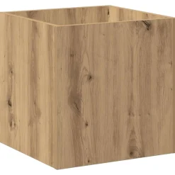 vidaXL Plantenbak 40x40x40 cm bewerkt hout artisanaal eikenkleur