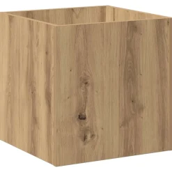 vidaXL Plantenbak 40x40x40 cm bewerkt hout artisanaal eikenkleur