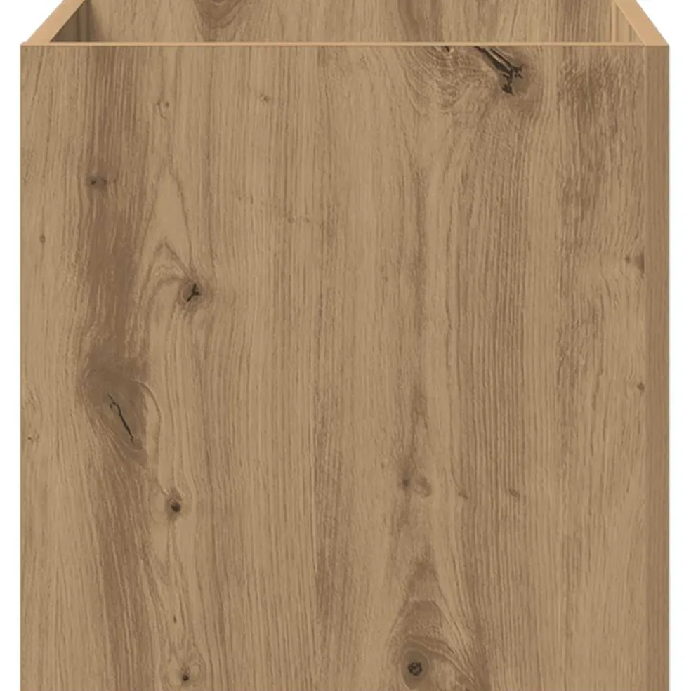 vidaXL Plantenbak 40x40x40 cm bewerkt hout artisanaal eikenkleur