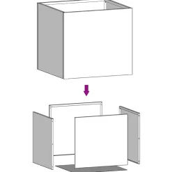 vidaXL Plantenbak 32x30x29 cm cortenstaal