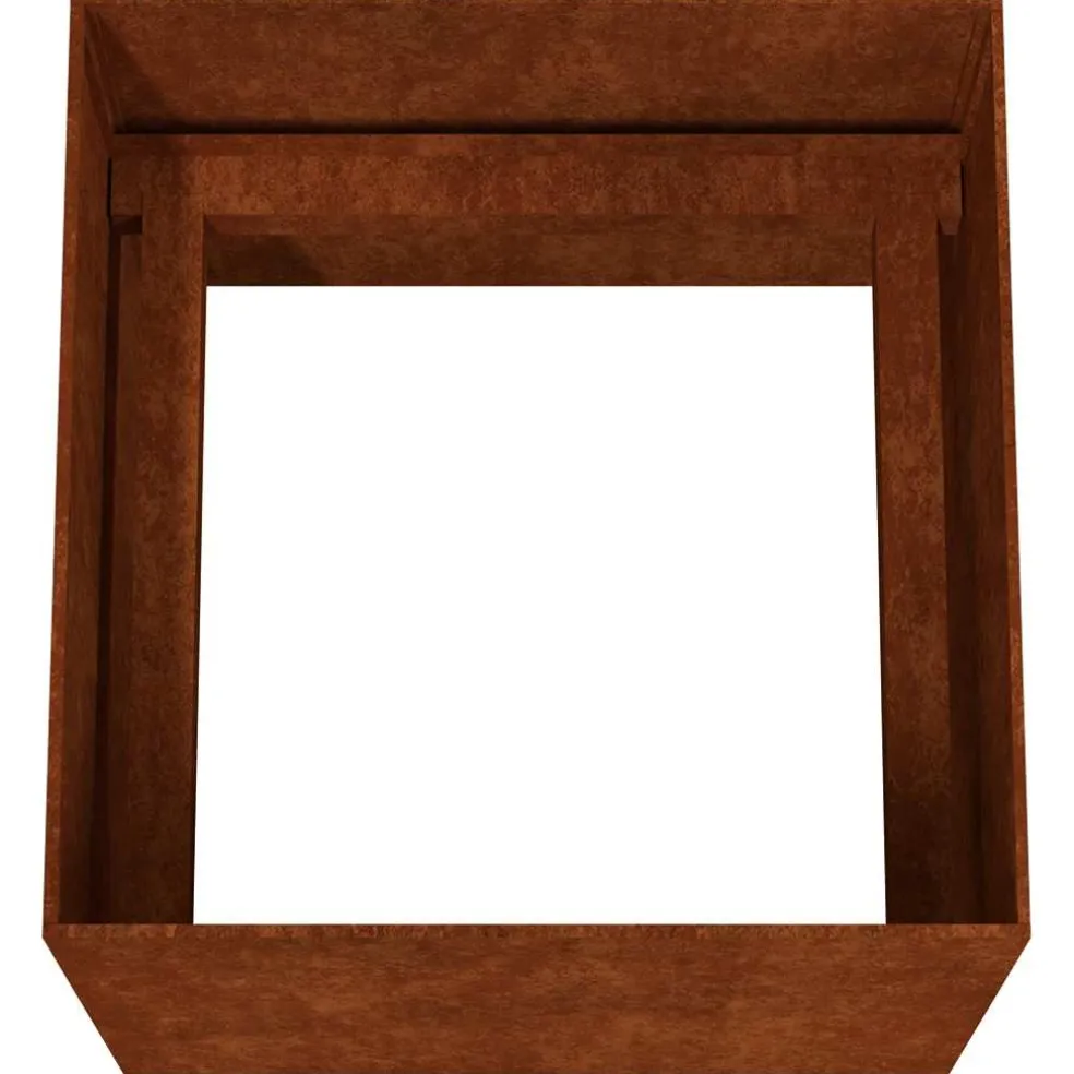 vidaXL Plantenbak 40x41x40 cm cortenstaal
