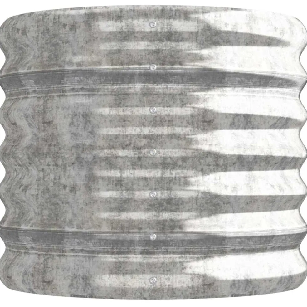 vidaXL Plantenbak 114x40x36 cm gegalvaniseerd staal zilverkleurig