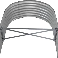 vidaXL Plantenbak 152x80x36 cm gegalvaniseerd staal antracietkleurig