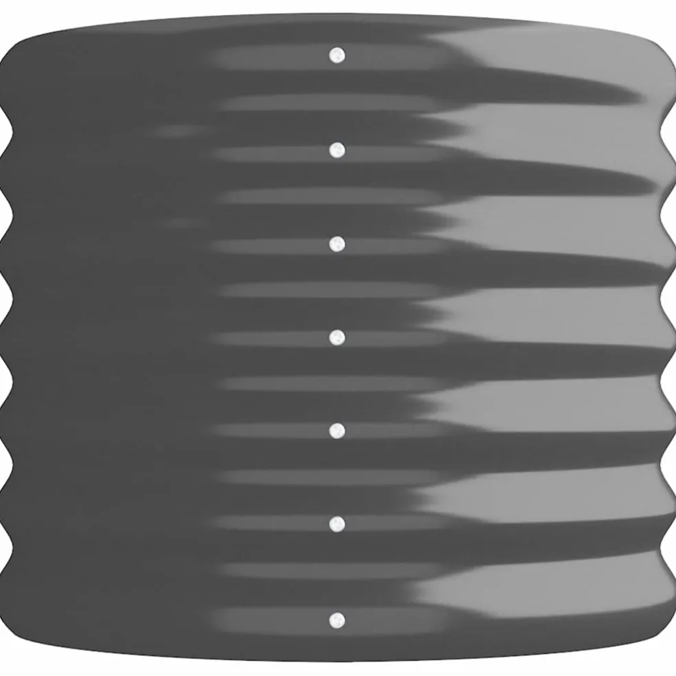 vidaXL Plantenbak 114x40x36 cm gegalvaniseerd staal antracietkleurig