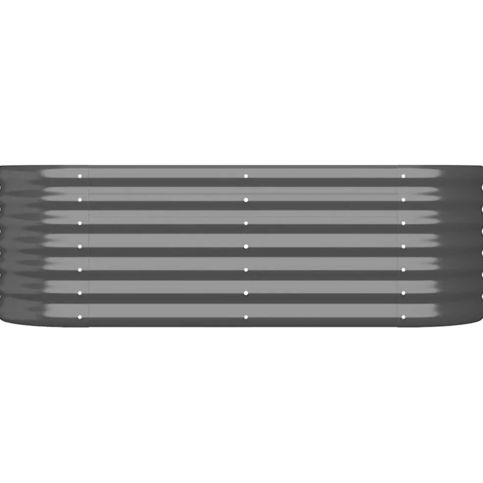 vidaXL Plantenbak 114x40x36 cm gegalvaniseerd staal antracietkleurig