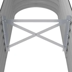 vidaXL Plantenbak 114x40x36 cm gegalvaniseerd staal antracietkleurig