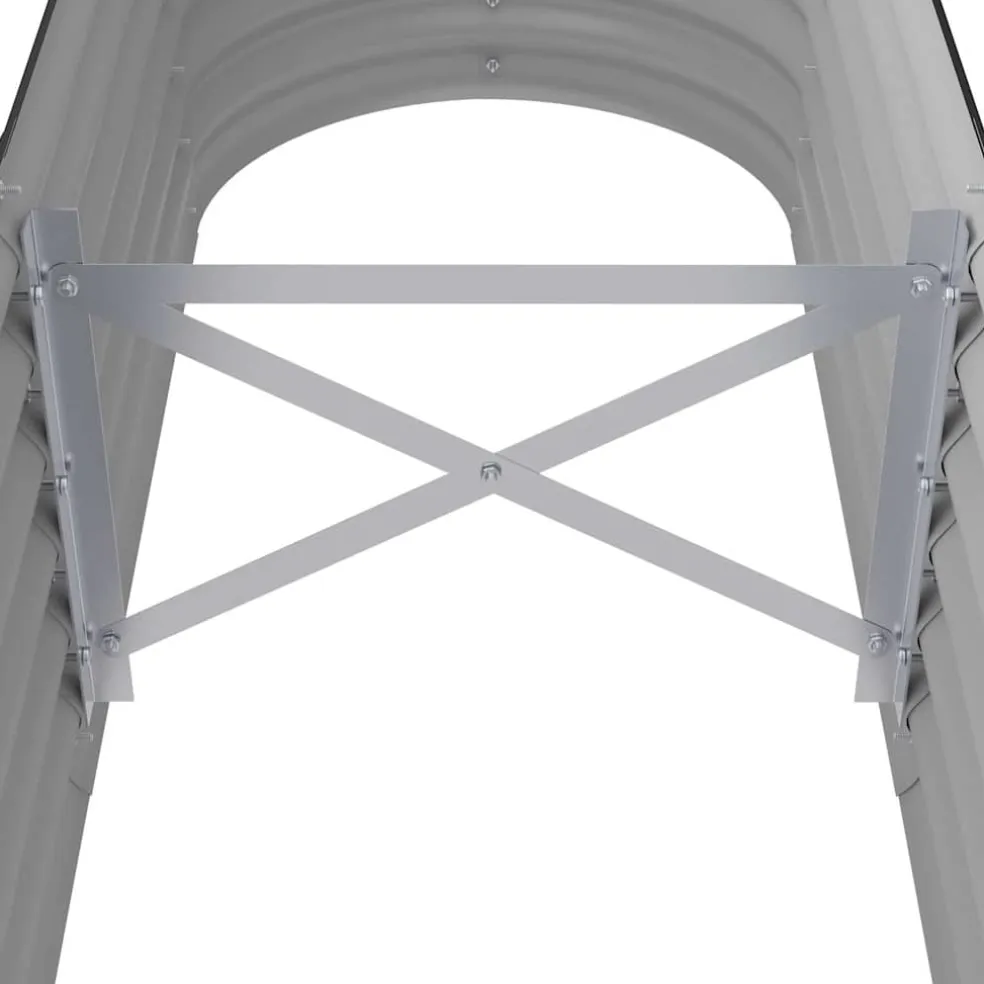 vidaXL Plantenbak 114x40x36 cm gegalvaniseerd staal antracietkleurig