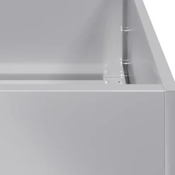 vidaXL Plantenbak 40x40x40 cm gegalvaniseerd staal