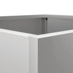 vidaXL Plantenbak 32x30x29 cm gegalvaniseerd staal zilverkleurig