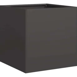 vidaXL Plantenbak 40x40x40 cm koudgewalst staal zwart