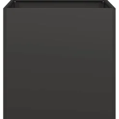 vidaXL Plantenbak 40x40x40 cm koudgewalst staal zwart