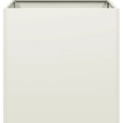vidaXL Plantenbak 40x40x40 cm koudgewalst staal wit