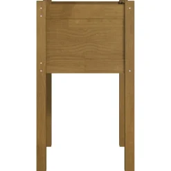 vidaXL Plantenbak 40x40x70 cm massief grenenhout honingbruin