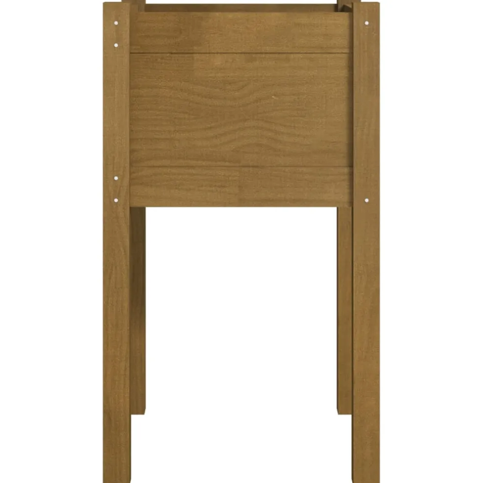 vidaXL Plantenbak 40x40x70 cm massief grenenhout honingbruin
