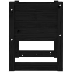 vidaXL Plantenbak 40x40x52,5 cm massief grenenhout zwart