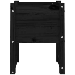 vidaXL Plantenbak 40x40x52,5 cm massief grenenhout zwart